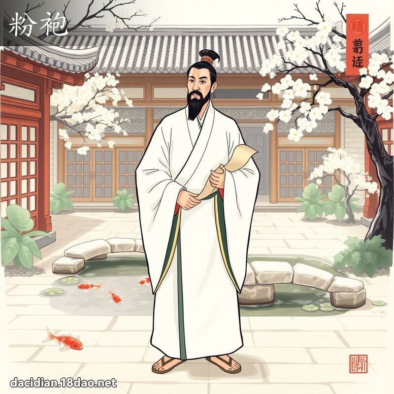 粉袍 - 國語大辭典配圖