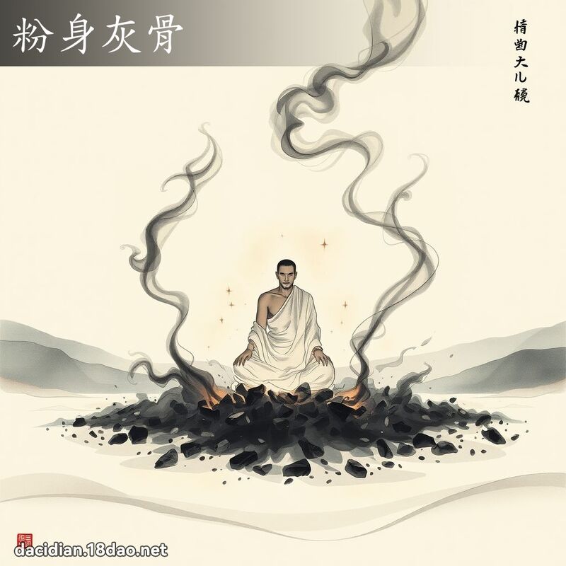 粉身灰骨 - 国语大辞典配图