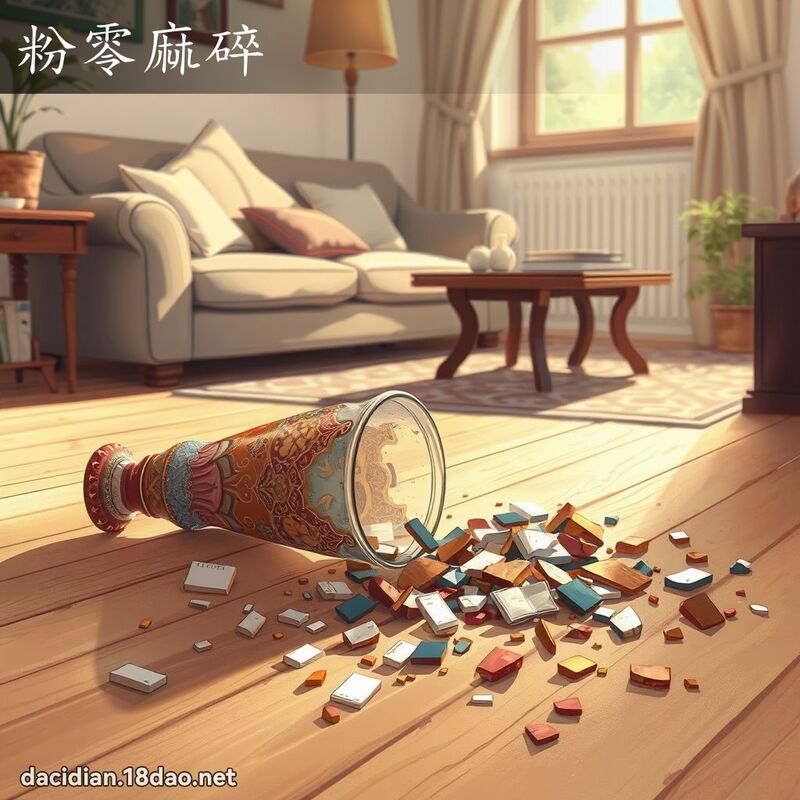 粉零麻碎 - 國語大辭典配圖