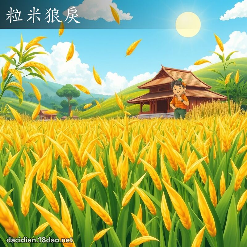 粒米狼戾 - 國語大辭典配圖