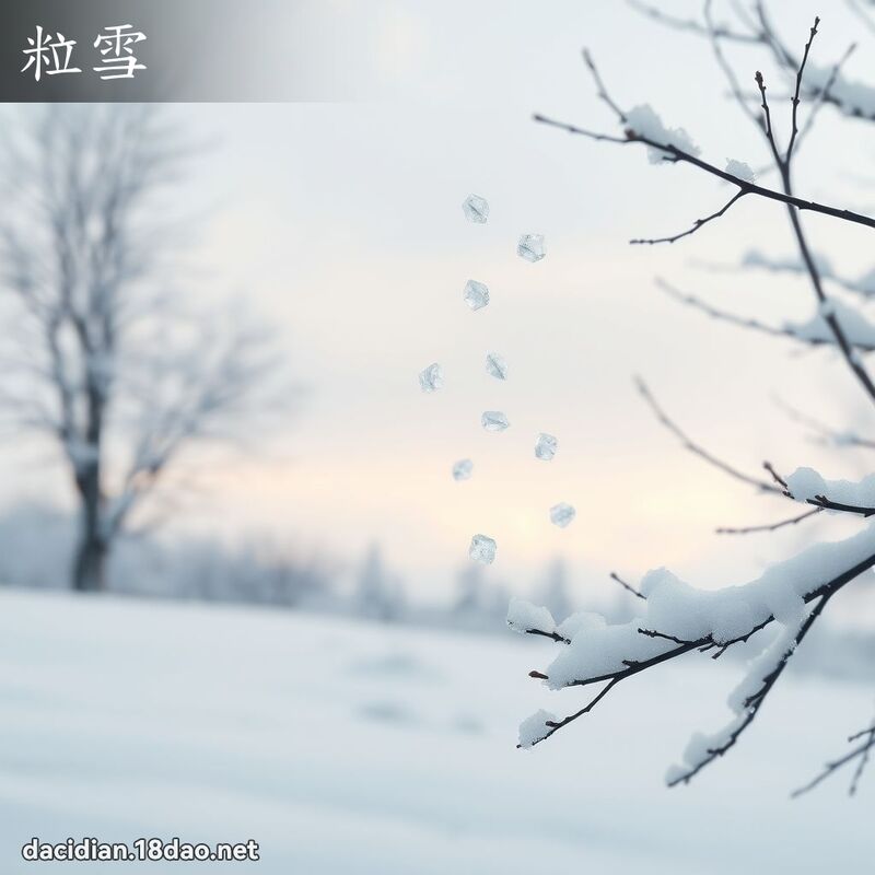 粒雪 - 国语大辞典配图