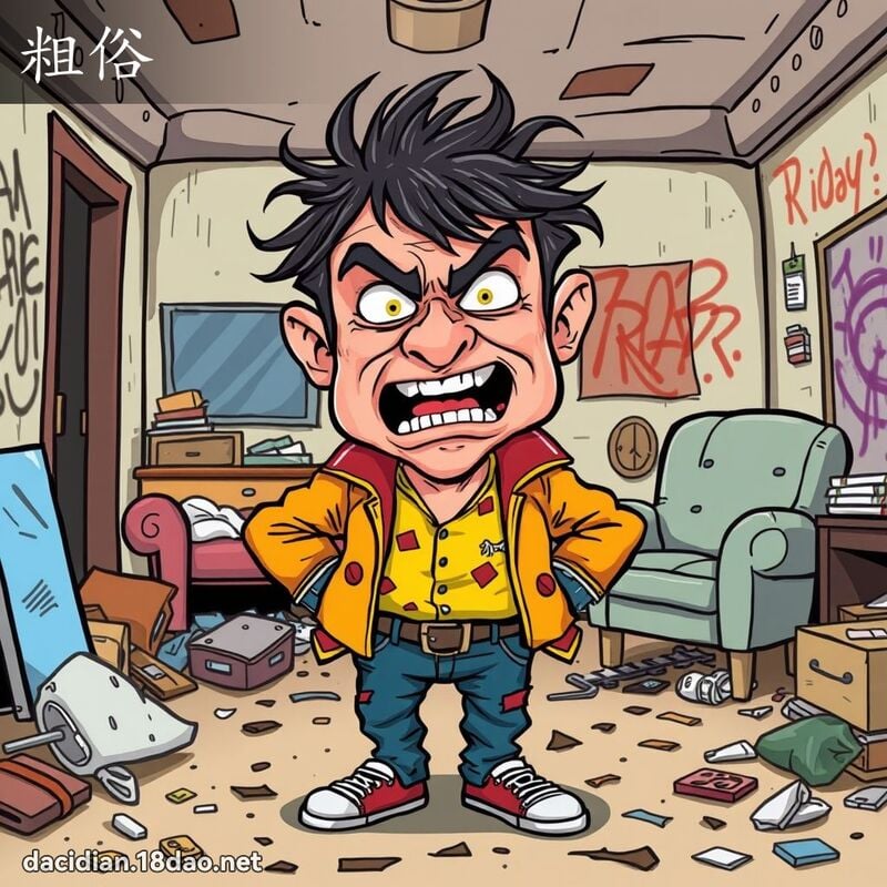 粗俗 - 国语大辞典配图