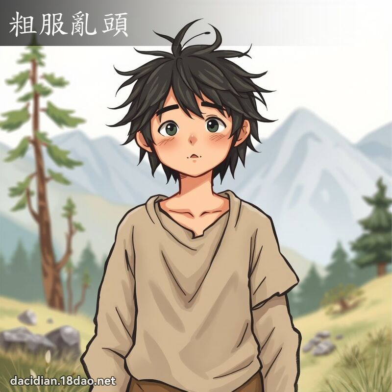 粗服亂頭 - 國語大辭典配圖