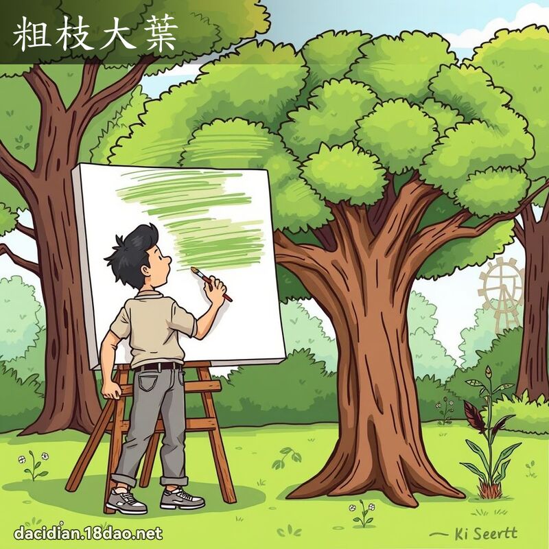 粗枝大葉 - 國語大辭典配圖