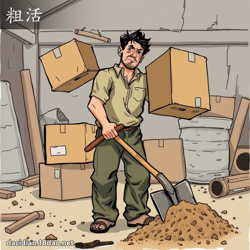 粗活 - 国语大辞典配图