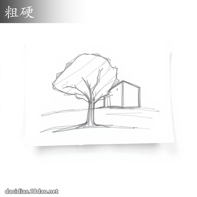 粗硬 - 国语大辞典配图