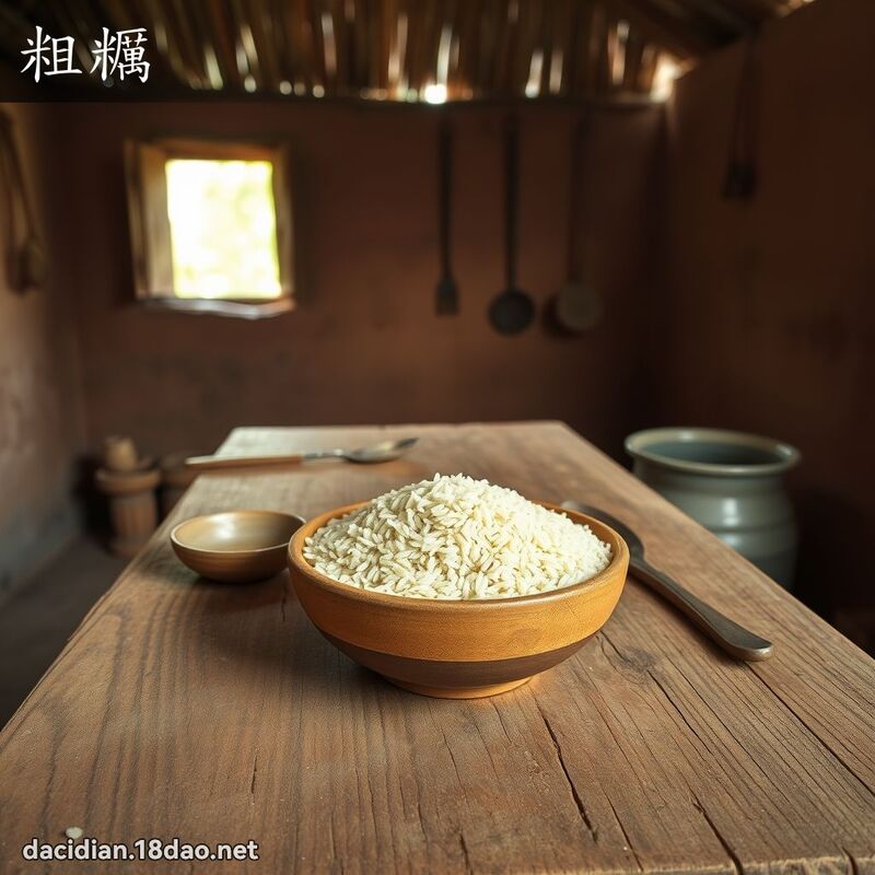 粗糲 - 國語大辭典配圖