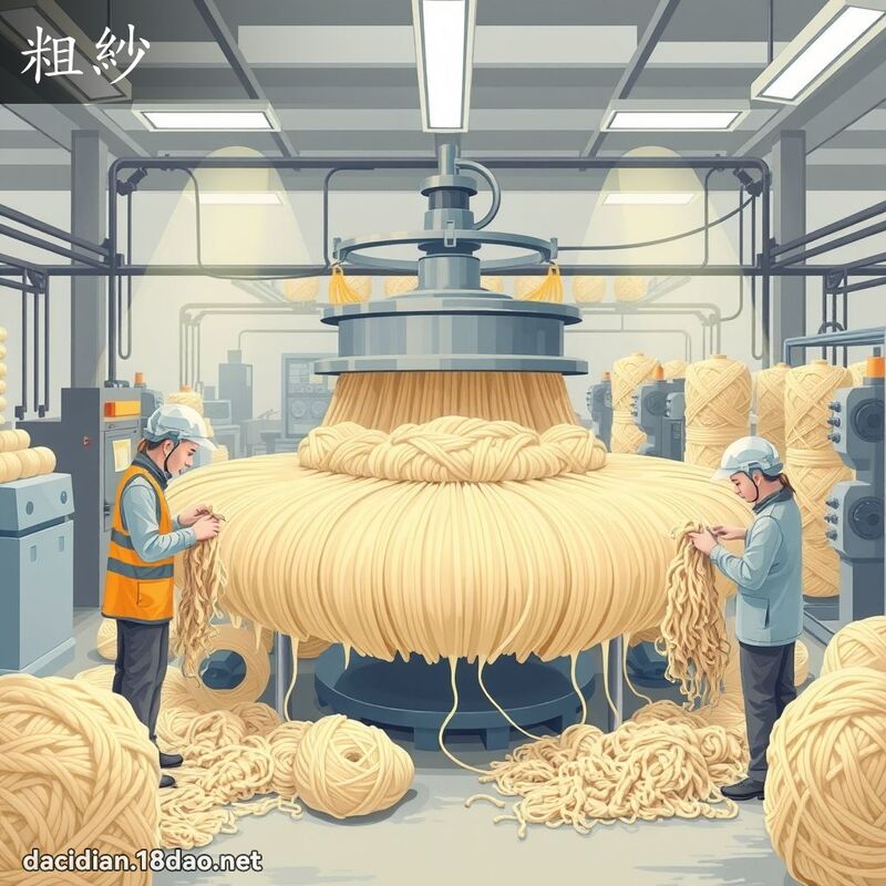 粗纱 - 国语大辞典配图