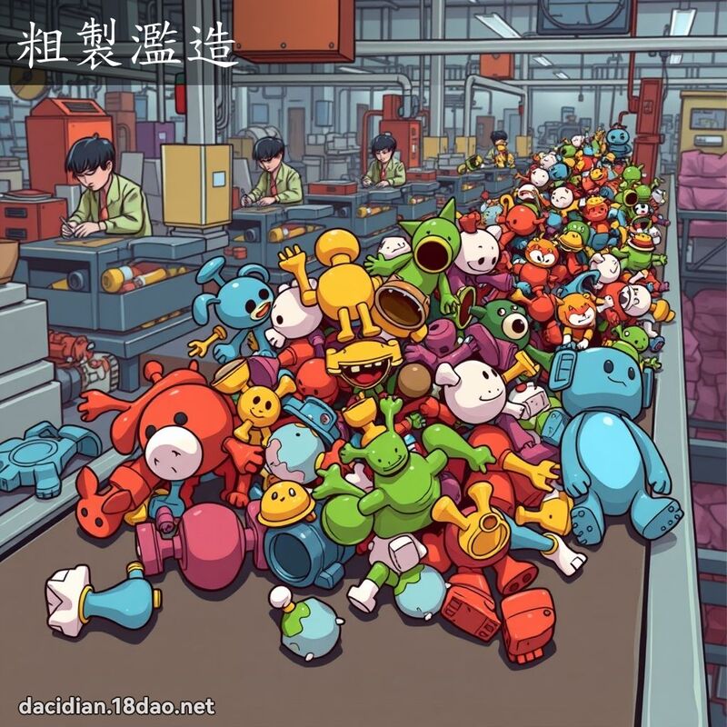 粗製濫造 - 國語大辭典配圖