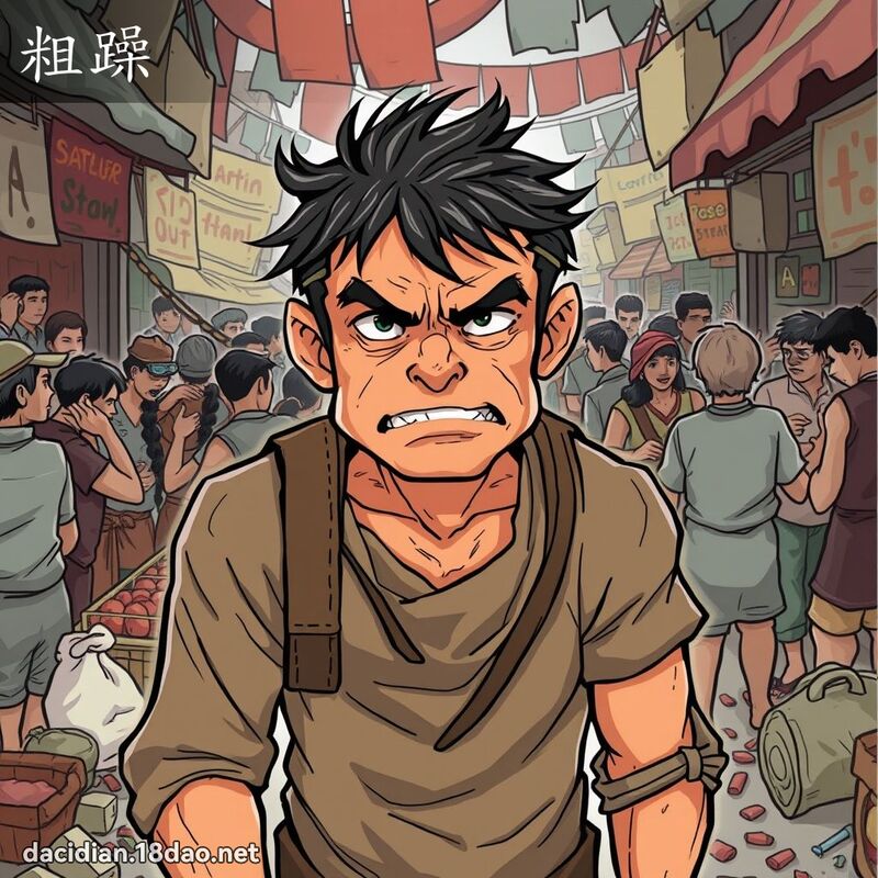 粗躁 - 國語大辭典配圖