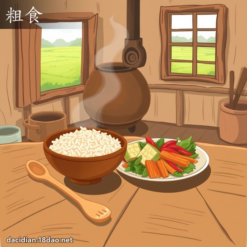 粗食 - 国语大辞典配图