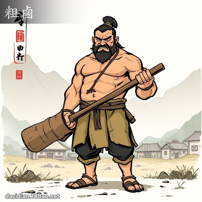 粗卤 - 国语大辞典配图
