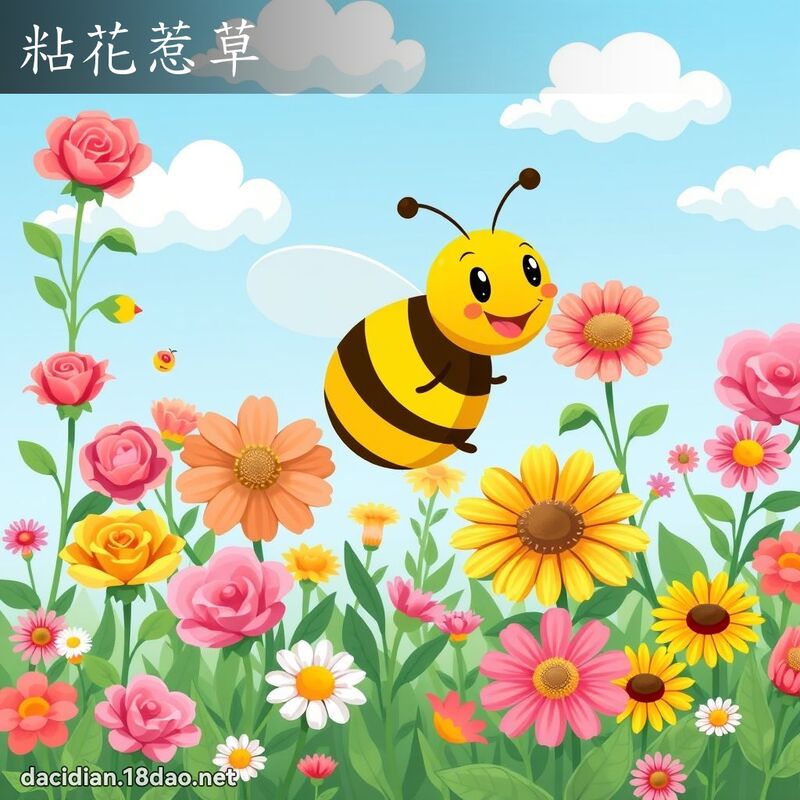 粘花惹草 - 國語大辭典配圖