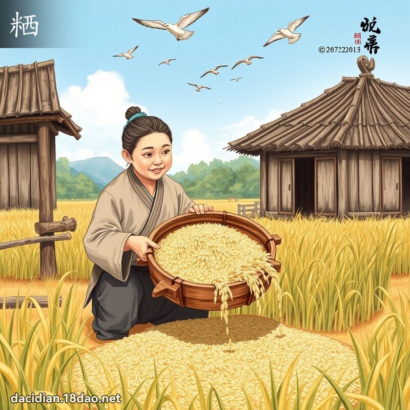 粞 - 國語大辭典配圖