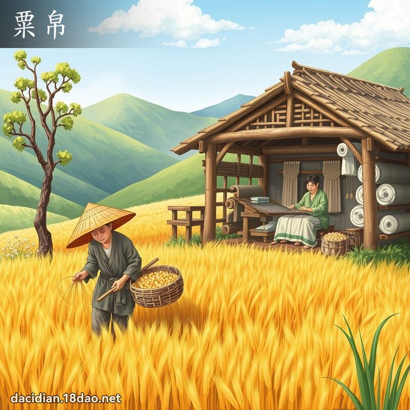 粟帛 - 国语大辞典配图