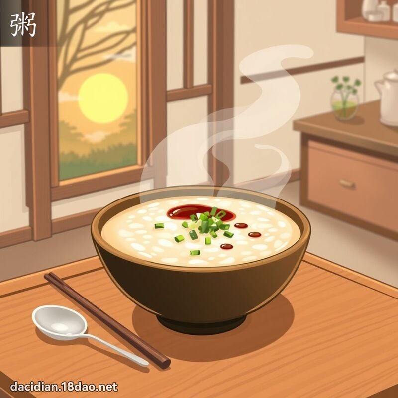 汉字: 粥 (多音字)