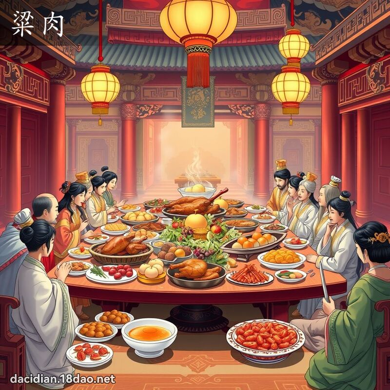 粱肉 - 国语大辞典配图