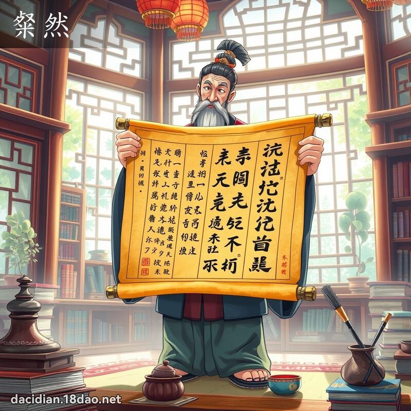 粲然 - 國語大辭典配圖