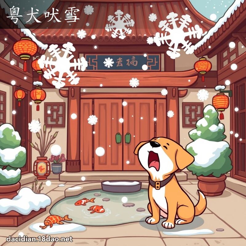 粤犬吠雪 - 国语大辞典配图