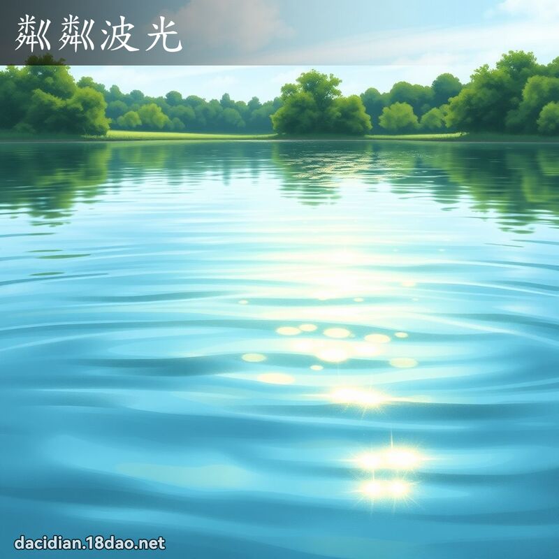 粼粼波光 - 国语大辞典配图