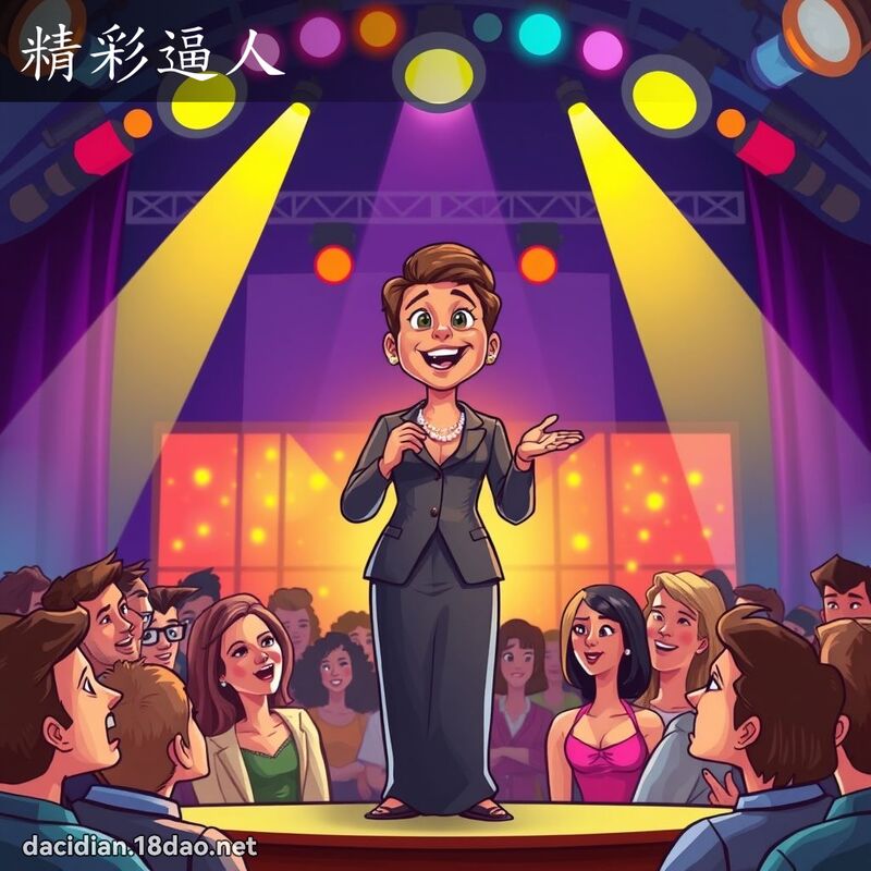 精彩逼人 - 国语大辞典配图