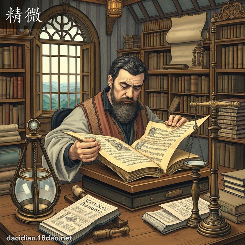 精微 - 國語大辭典配圖
