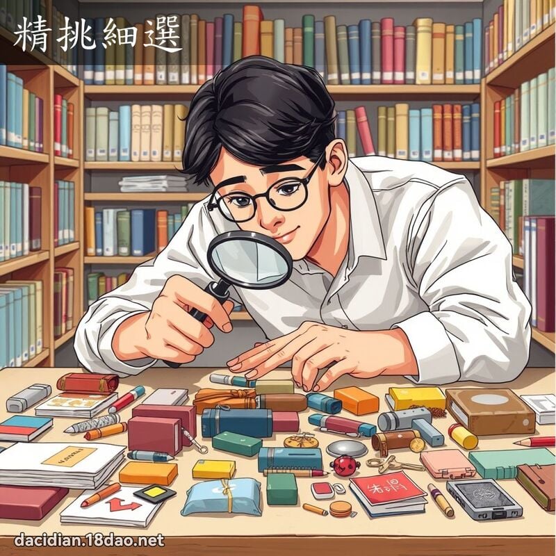 精挑细选 - 国语大辞典配图