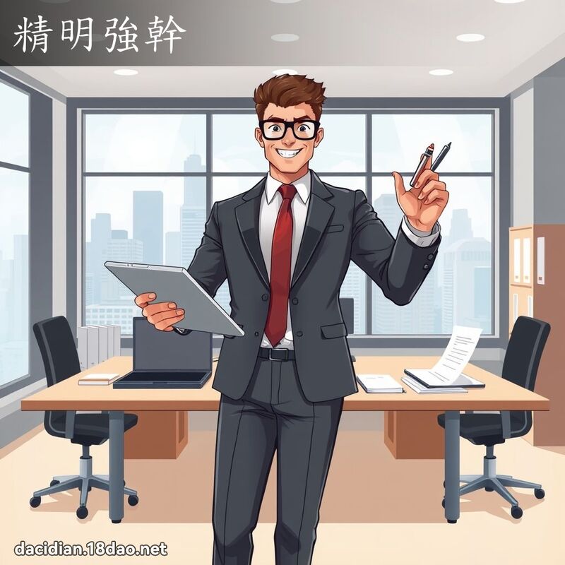 精明強幹 - 國語大辭典配圖