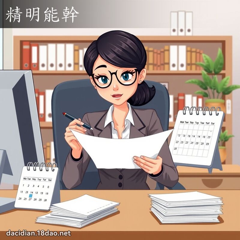精明能幹 - 國語大辭典配圖