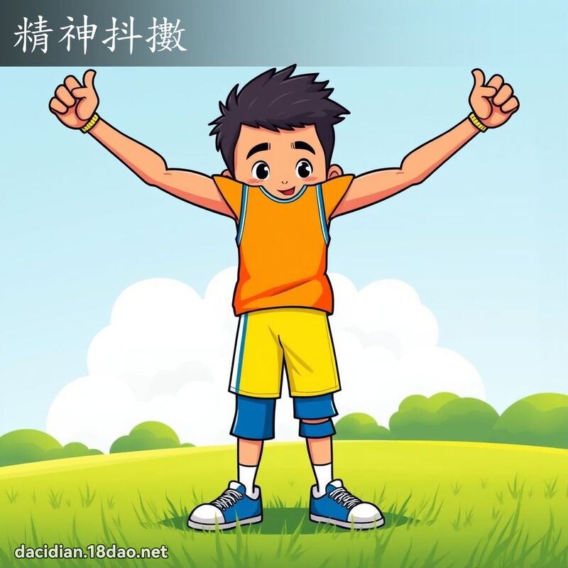精神抖擻 - 國語大辭典配圖
