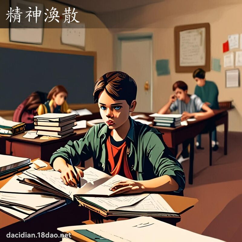 精神渙散 - 國語大辭典配圖