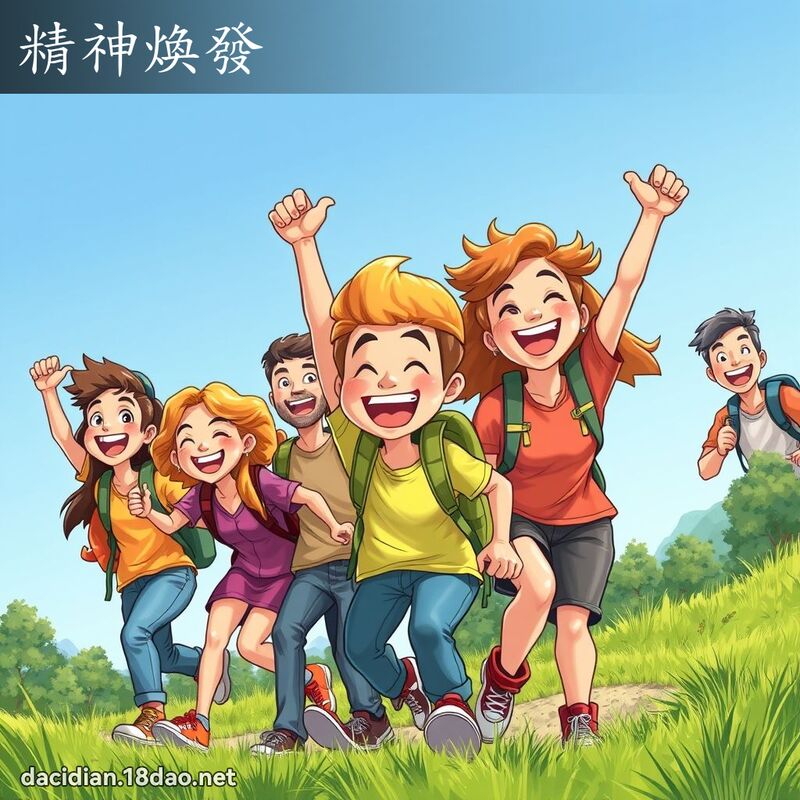 精神焕发 - 国语大辞典配图