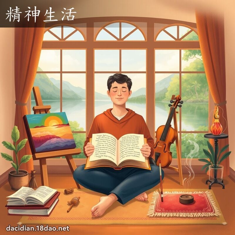 精神生活 - 國語大辭典配圖