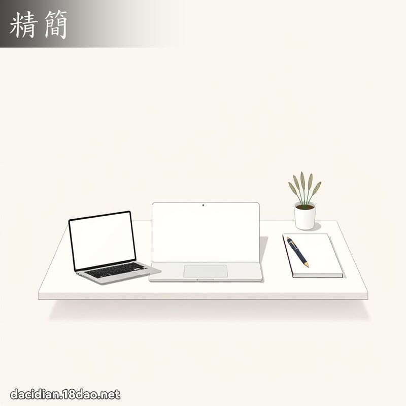 精簡 - 國語大辭典配圖