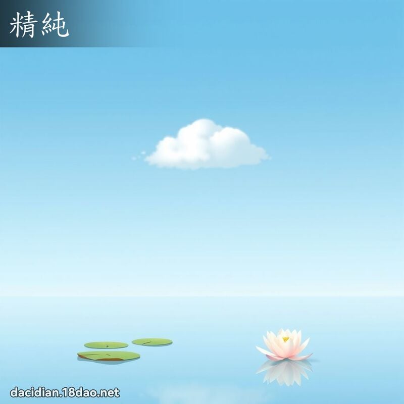 精純 - 國語大辭典配圖