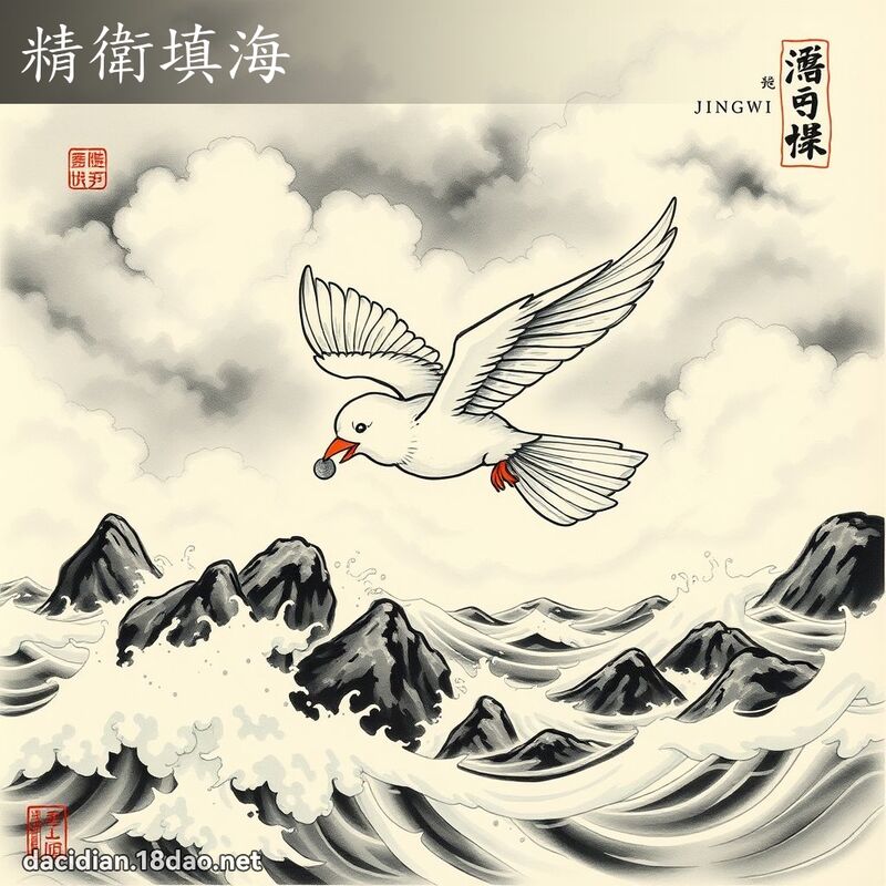 精衛填海 - 國語大辭典配圖