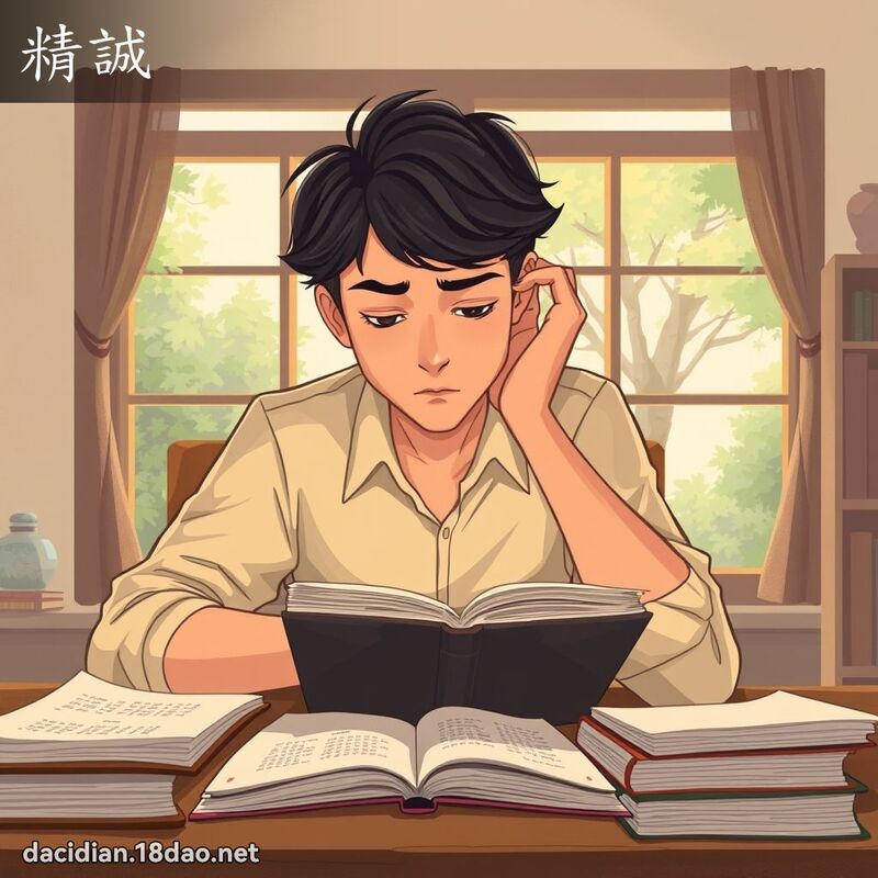 精誠 - 國語大辭典配圖