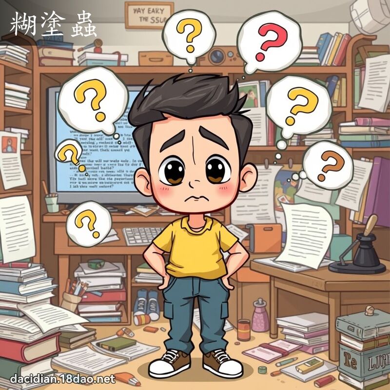 糊涂虫 - 国语大辞典配图