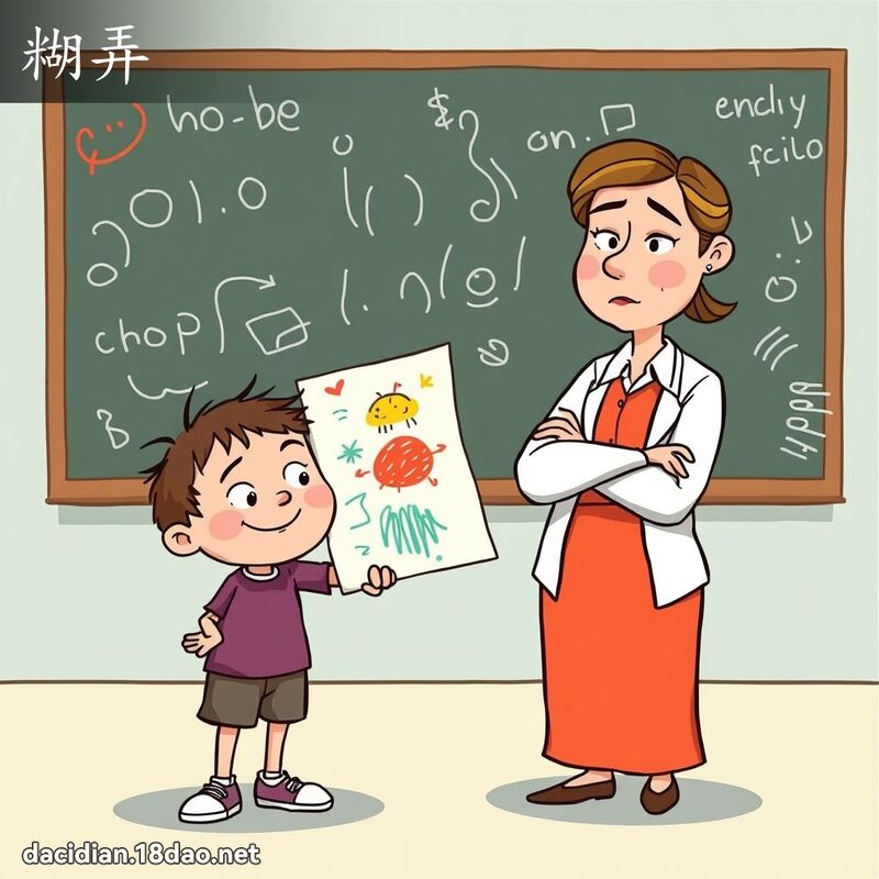糊弄 - 国语大辞典配图