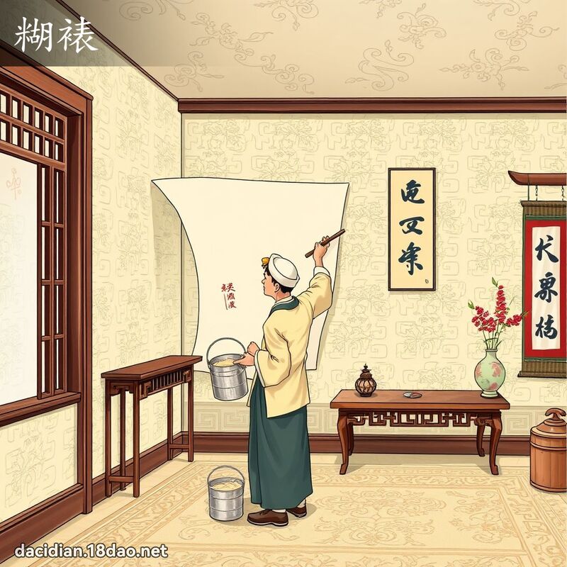 糊裱 - 國語大辭典配圖