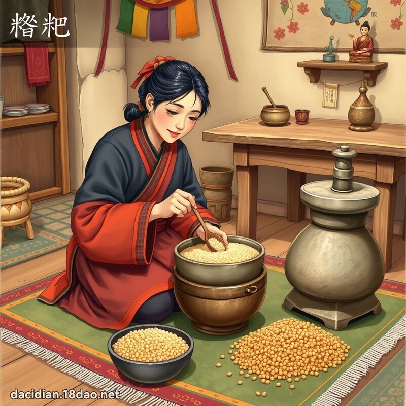 糌粑 - 国语大辞典配图