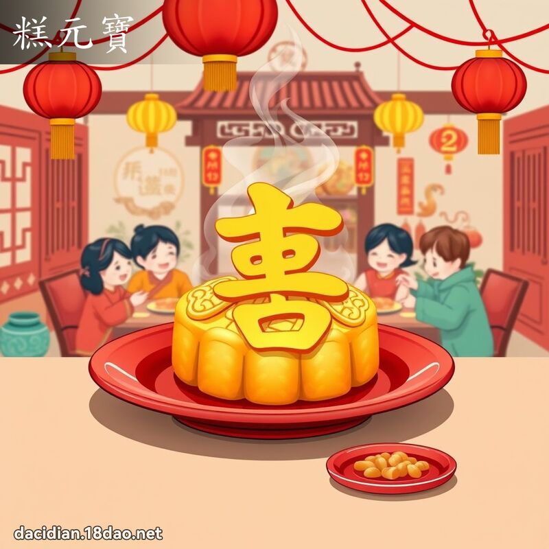 糕元寶 - 國語大辭典配圖