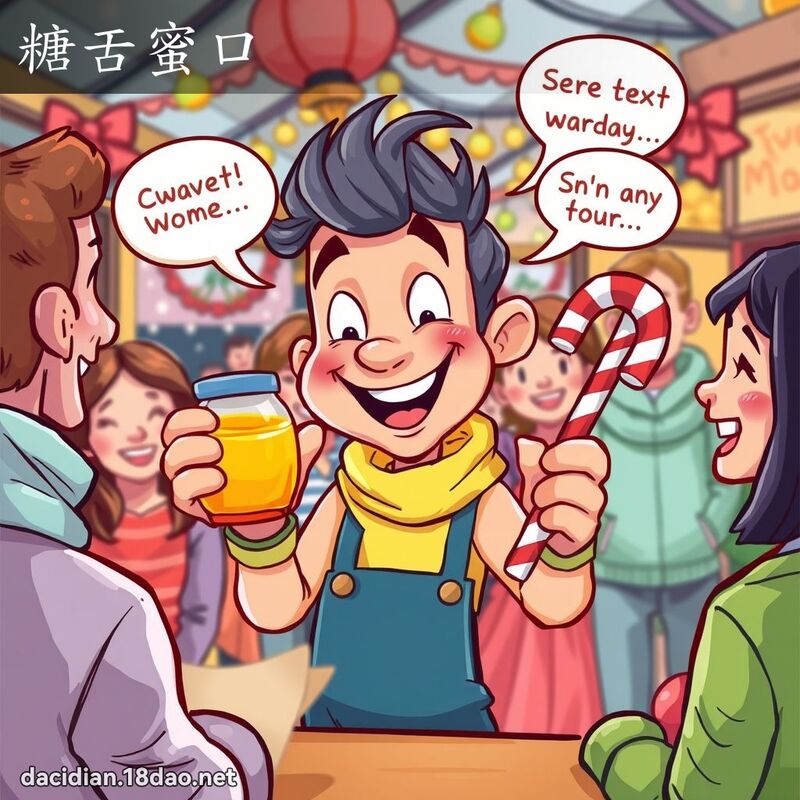 糖舌蜜口 - 國語大辭典配圖