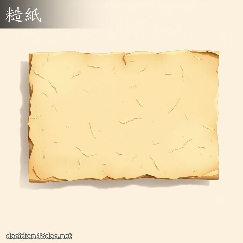 糙纸 - 国语大辞典配图
