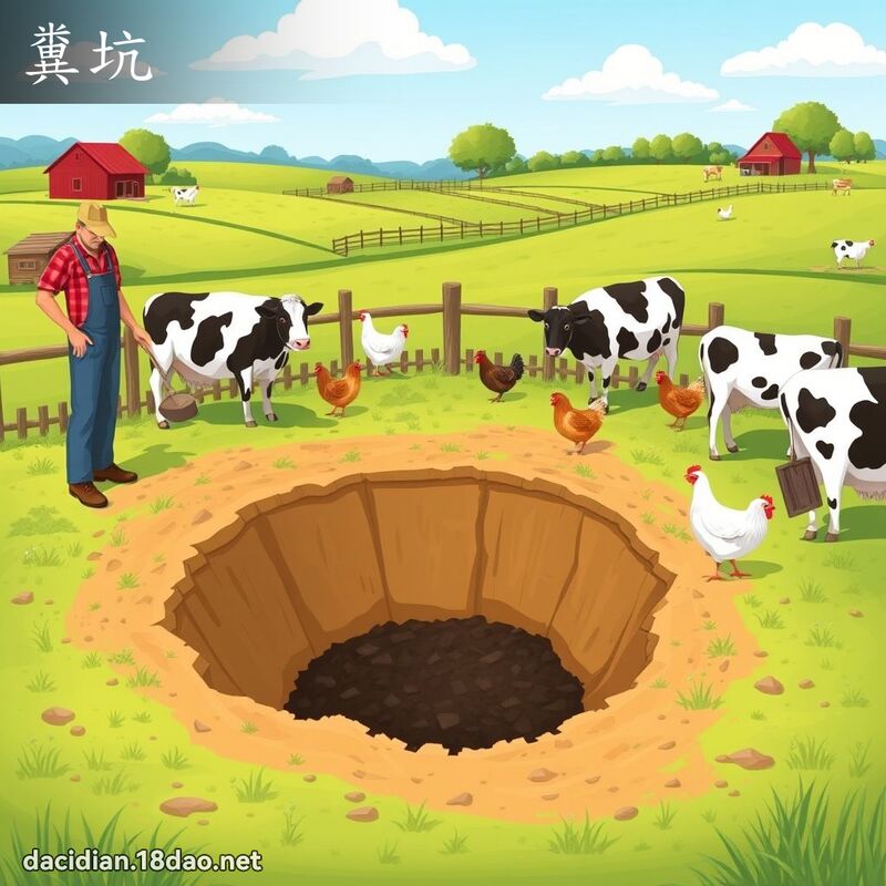 粪坑 - 国语大辞典配图