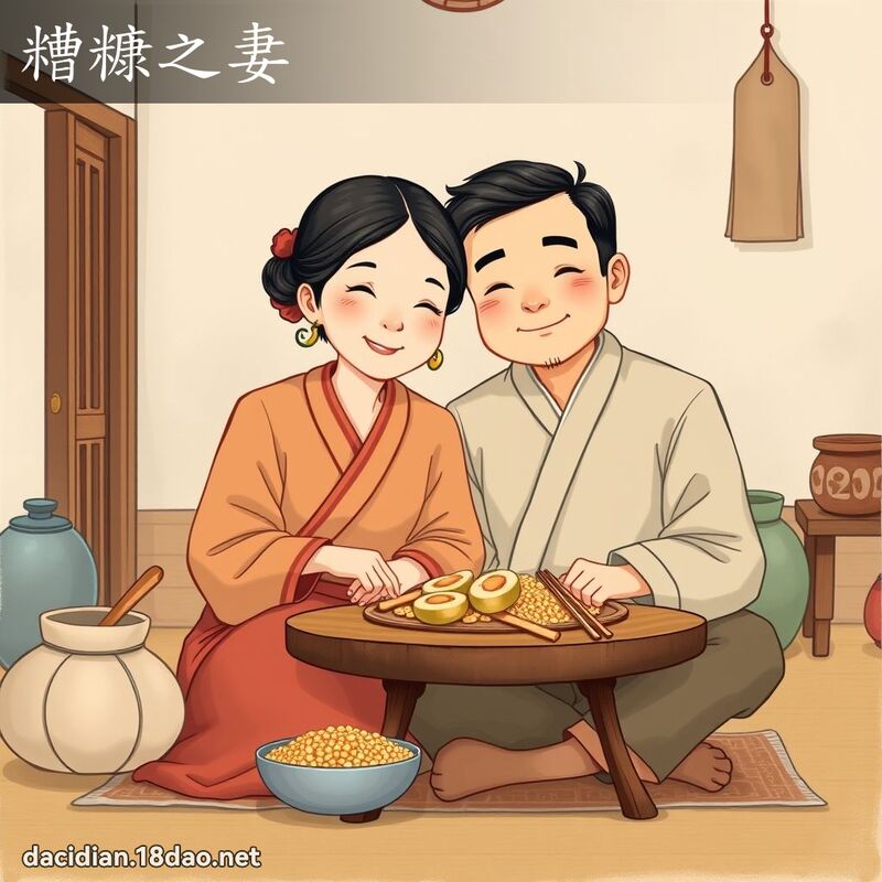 糟糠之妻 - 國語大辭典配圖