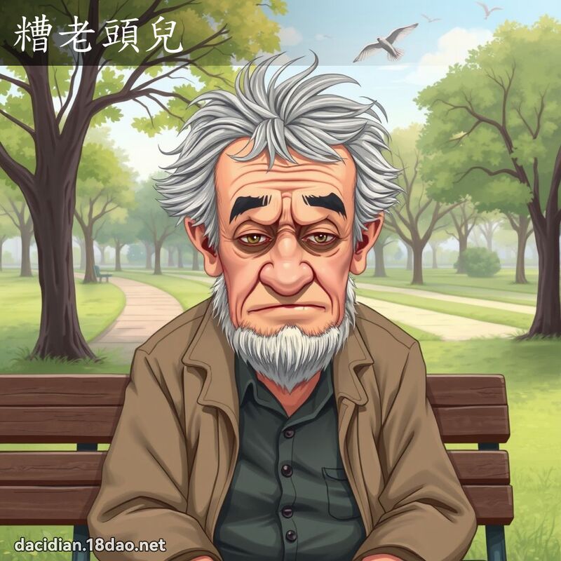 糟老头儿 - 国语大辞典配图