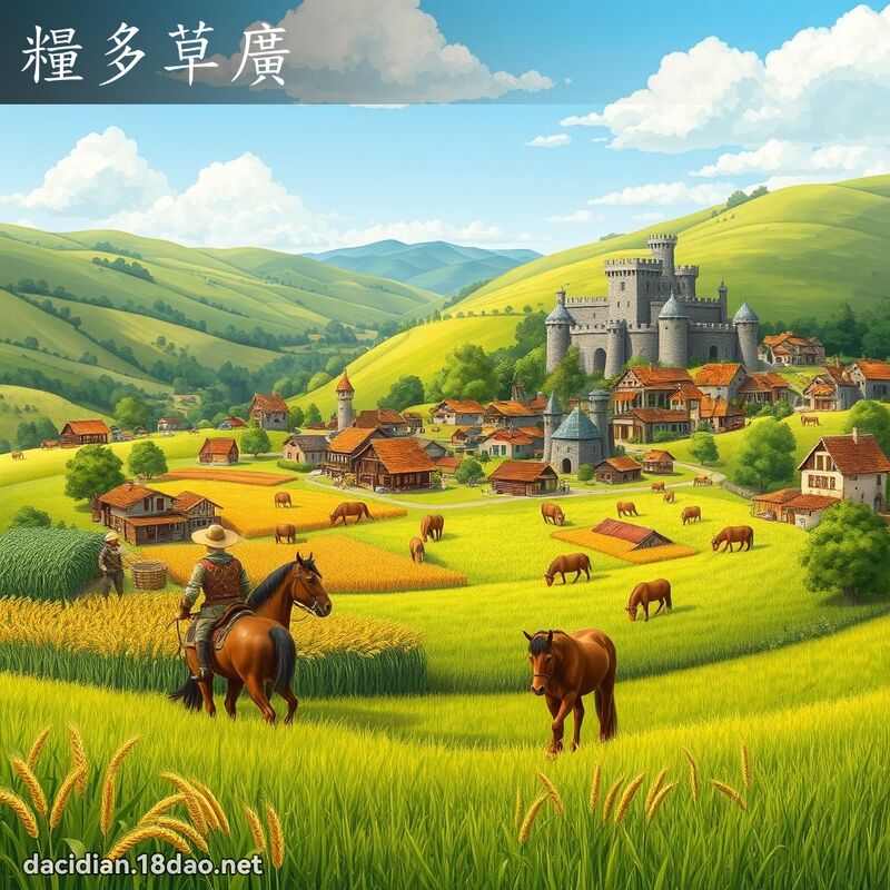 糧多草廣 - 國語大辭典配圖