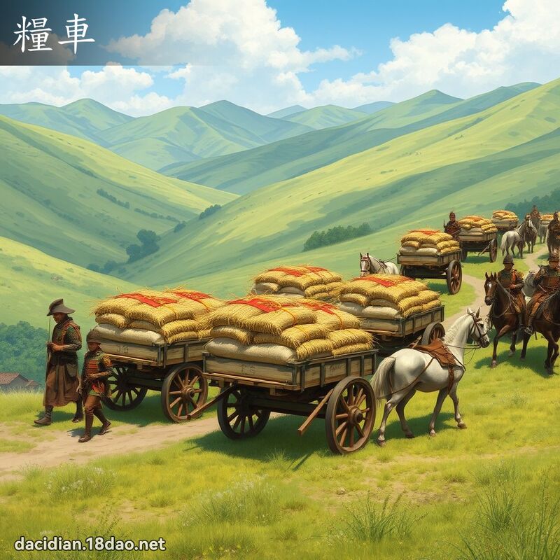 糧車 - 國語大辭典配圖