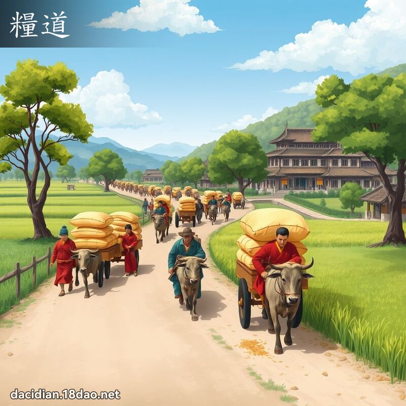 糧道 - 國語大辭典配圖